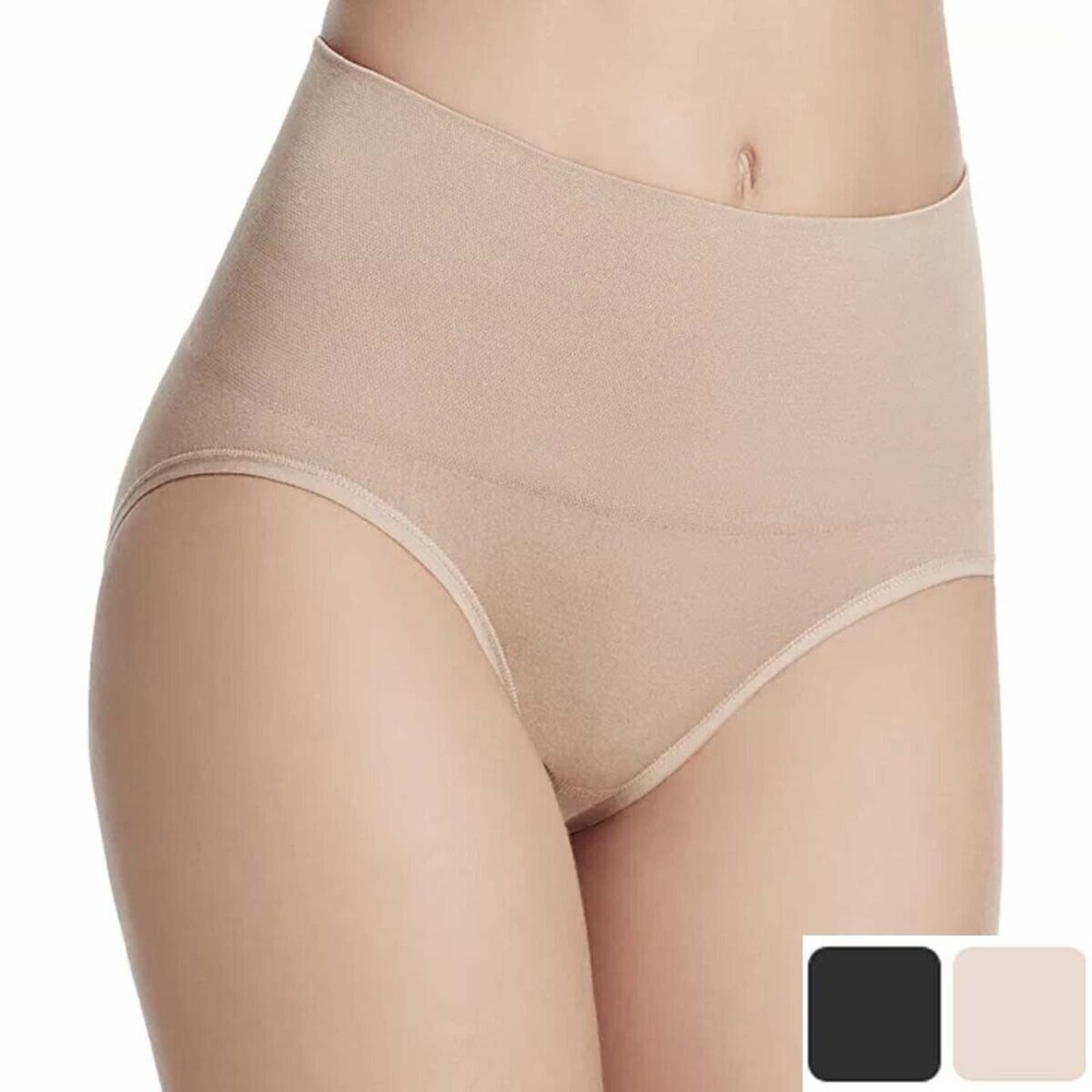 Yummie Nici Shaping Briefs Size L/XL Seamless Black Tummy Shaping Panty